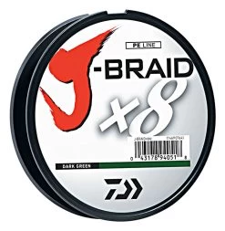 Daiwa J-Braid X8 330YDS Dark Green Braided Line