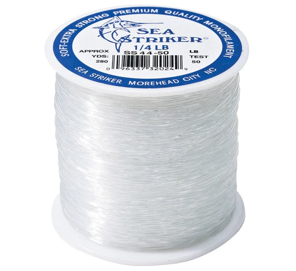 Sea Striker 1/4 Lb Spools Clear Monofilament